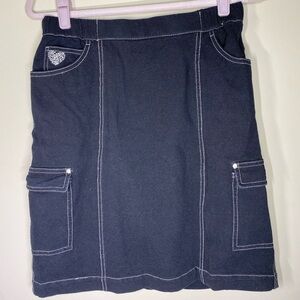 Quacker Factory “Dream Jeanne’s” Black Skort S